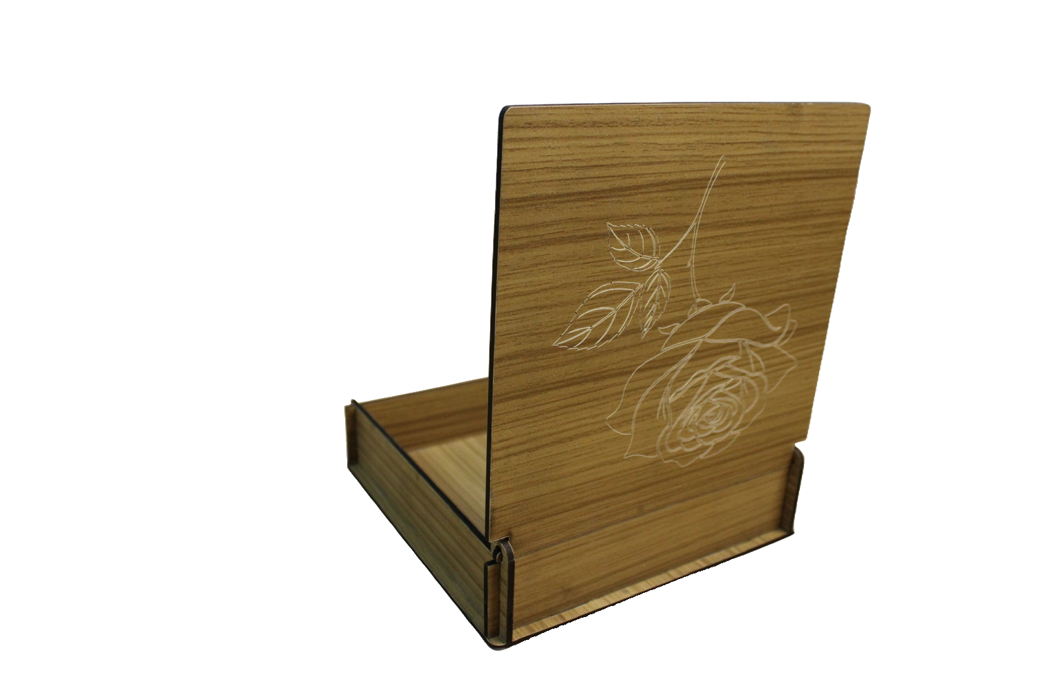 Runde Pralinenbox aus Holz