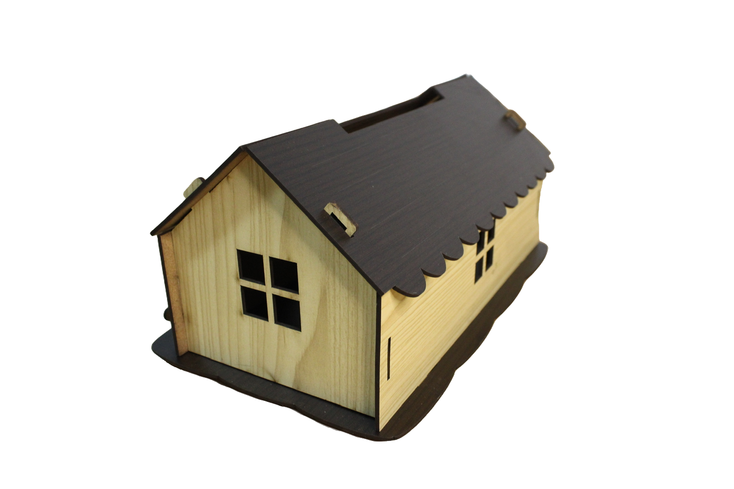 Runde Pralinenbox aus Holz