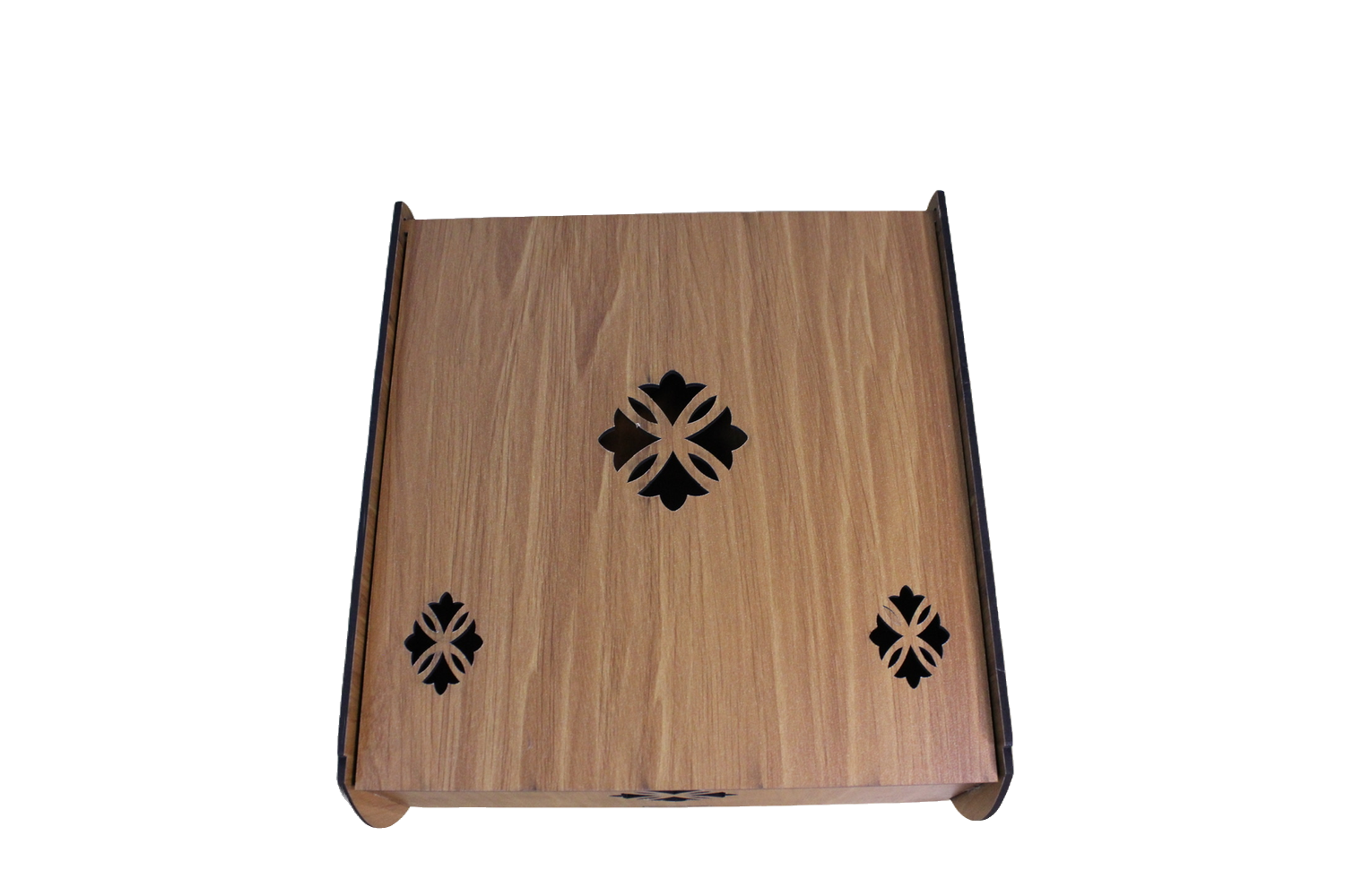 Runde Pralinenbox aus Holz