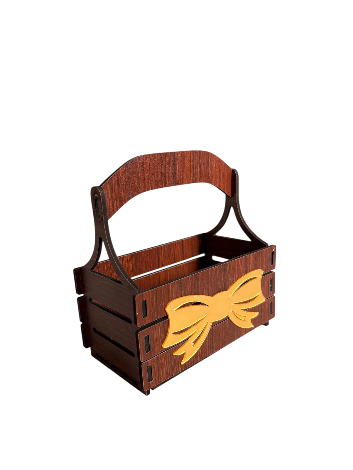 Runde Pralinenbox aus Holz