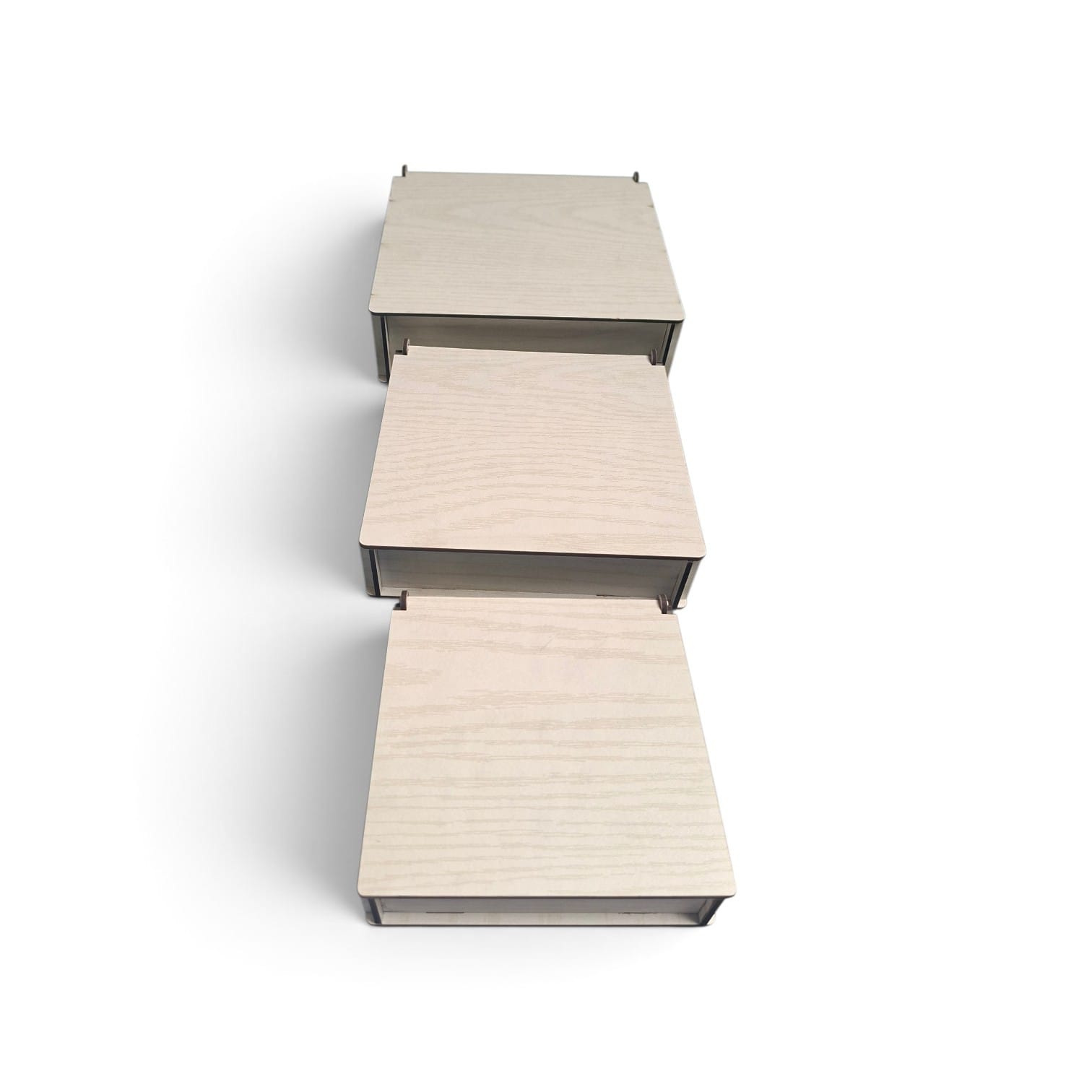 Runde Pralinenbox aus Holz