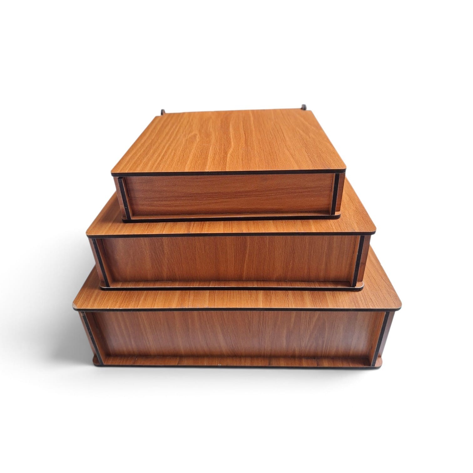 Runde Pralinenbox aus Holz