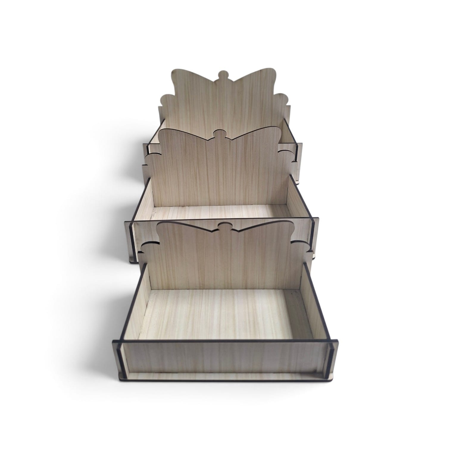 Runde Pralinenbox aus Holz