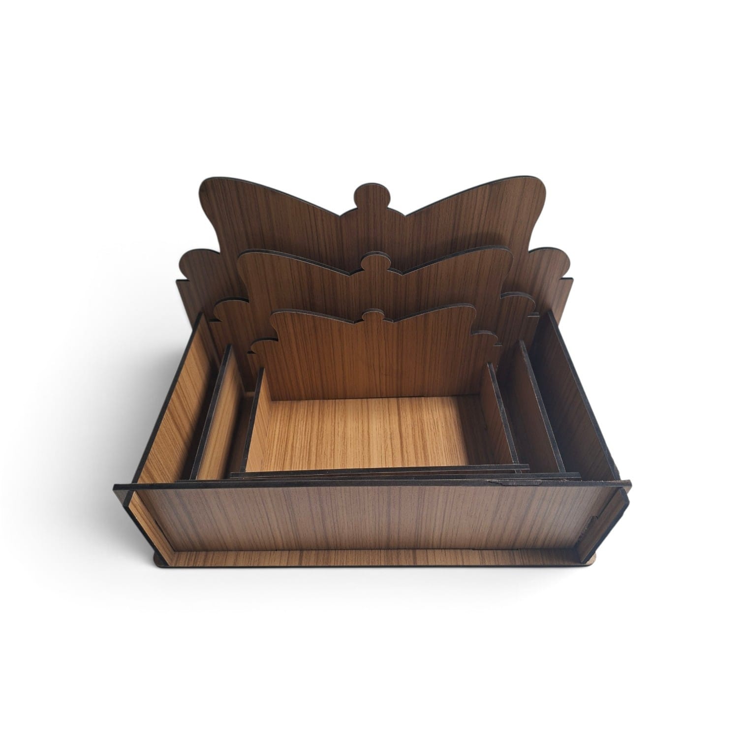 Runde Pralinenbox aus Holz