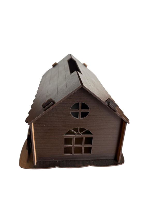 Runde Pralinenbox aus Holz