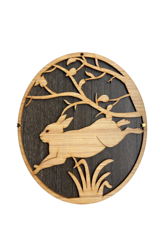 Runde Pralinenbox aus Holz