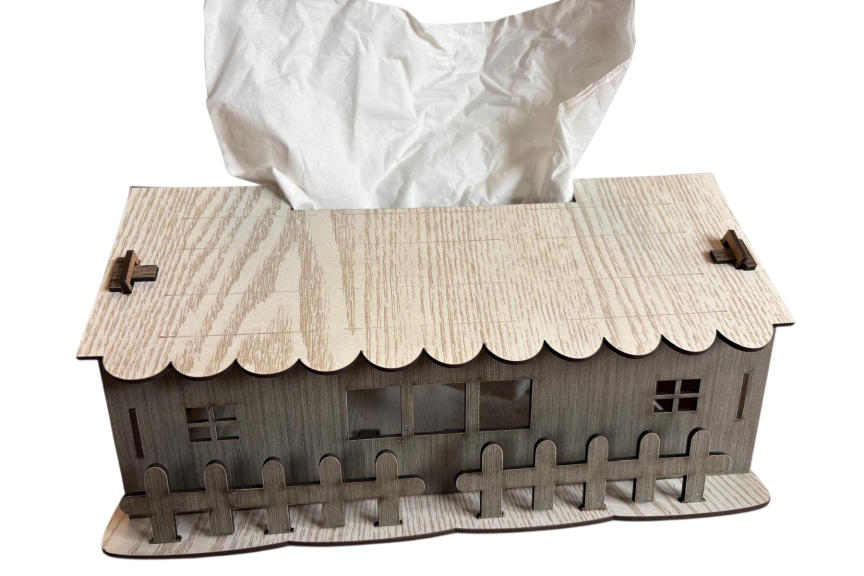 Runde Pralinenbox aus Holz