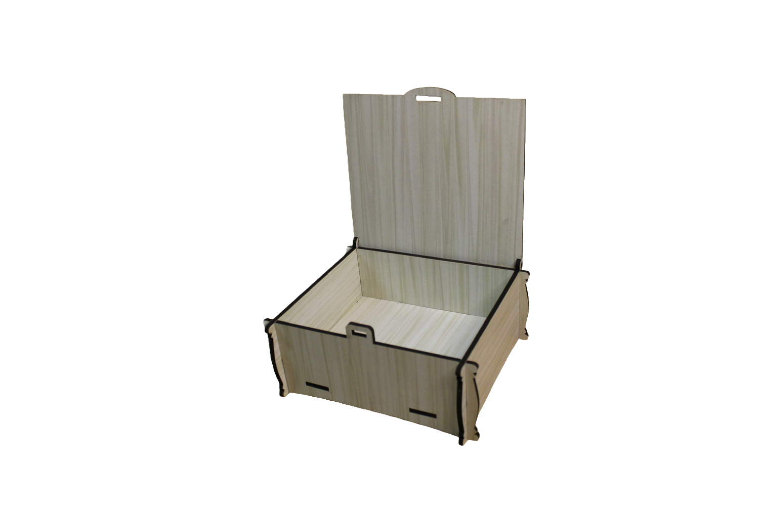 Runde Pralinenbox aus Holz