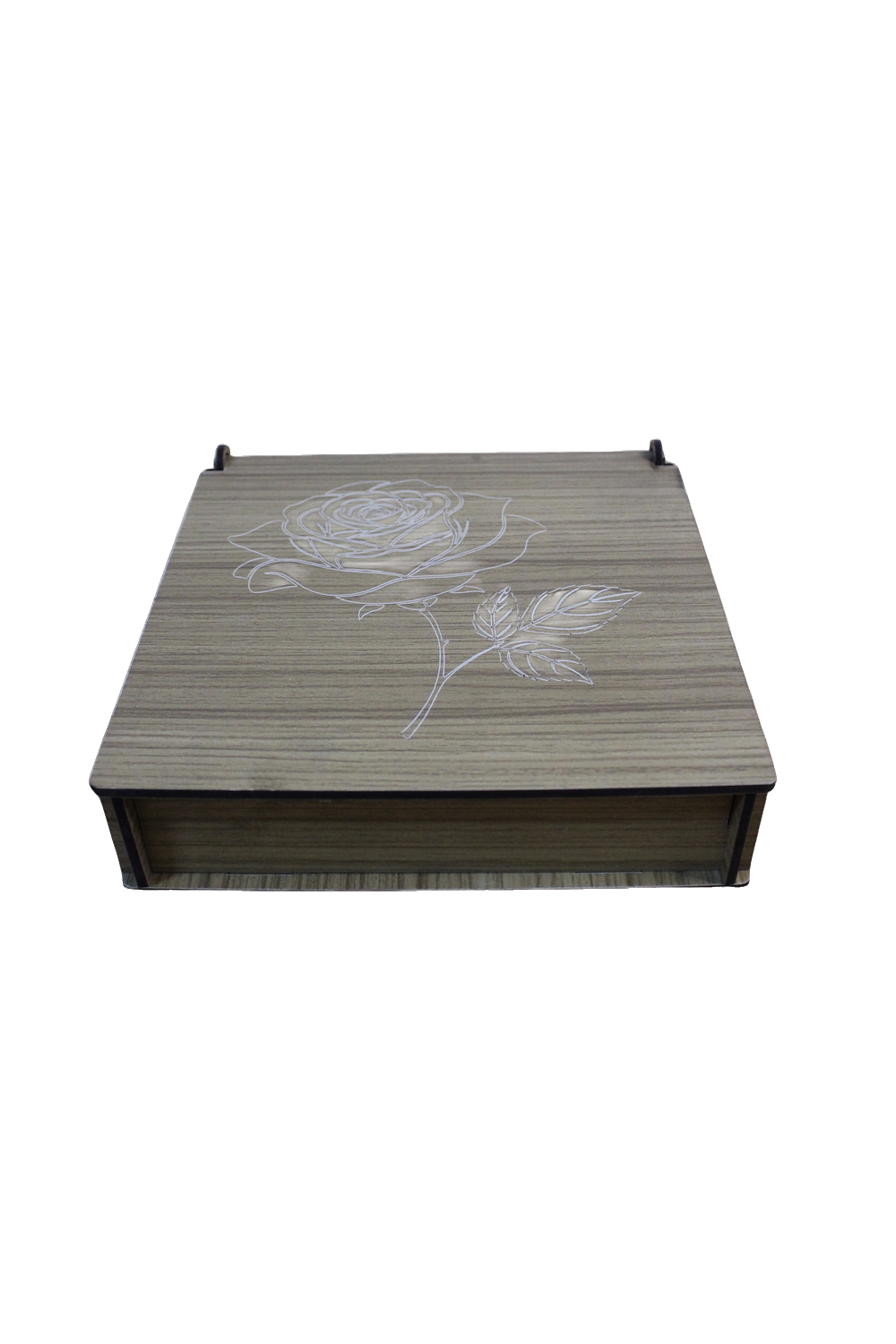 Runde Pralinenbox aus Holz